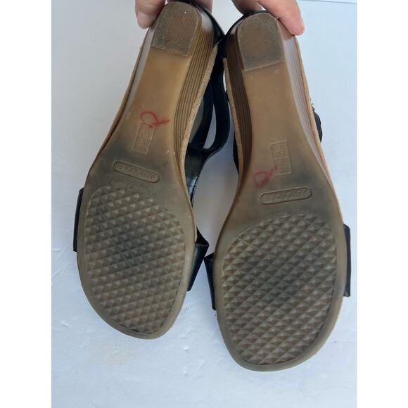 AEROSOLES Black and Brown Sandals - Picture 9 of 10